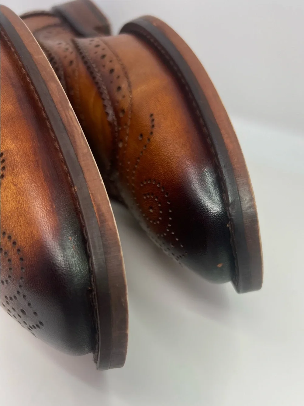Lethata Handcrafted Leather Wingtip Oxford Mens Dress Shoes US 9.5-10 UK 9